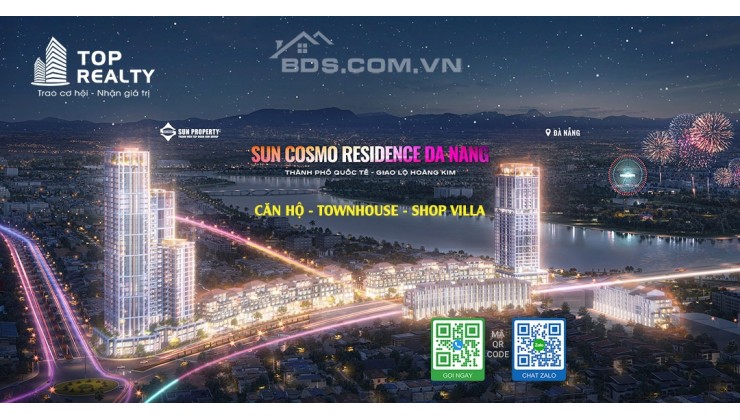 Thanh Toán Chỉ 115 Triệu/Đợt, Sở Hữu Ngay Căn Hộ Sun Cosmo Mặt Sông Hàn - Chiết Khấu Khủng 17,5%